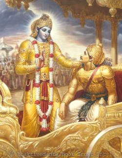 Krsna izgovara Arjuni Bhagavat Gitu